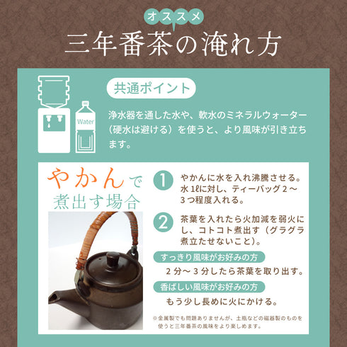 三年番茶 ティーバッグ 5g×32p